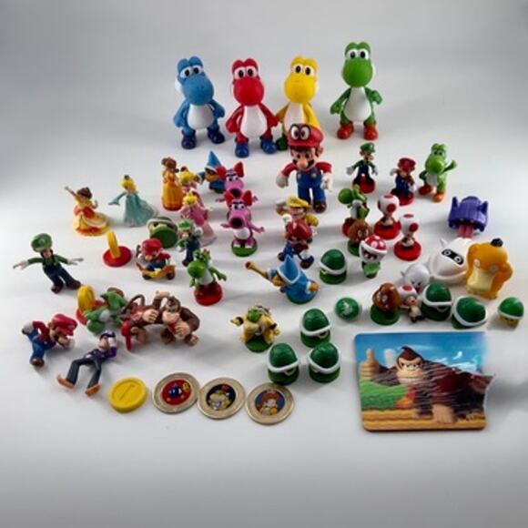 Nintendo Super Mario Figure Lot of 55| Yoshi, Mario, Peach, Luigi + More - Picture 1 of 7